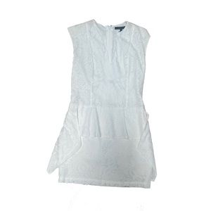 BCBG MaxAzria White Lace Isabel Cap Party Dress